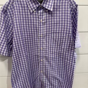 Saddlebred Purple Plaid Men's Shirt